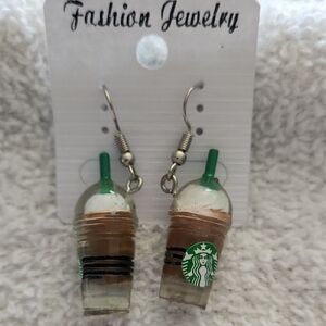 Mini Starbucks Coffee Cup Earrings